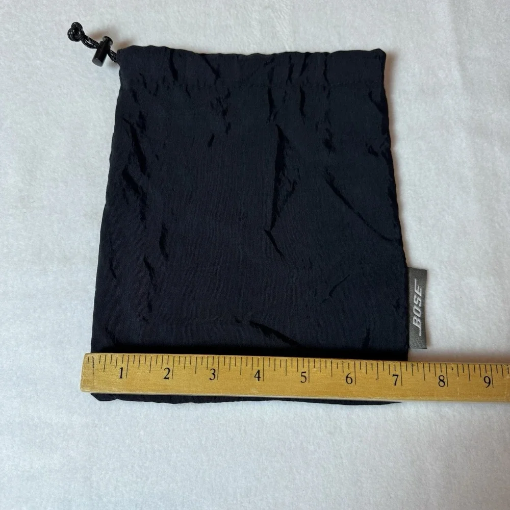 Bose Drawstring Headphone Dust Bag Black Cloth Cinch 9